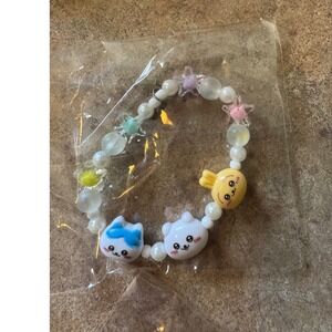 Kawaii Charm Beaded Bracelet Cute Cat Star Fish, Fun‎ Fashion Jewelry
